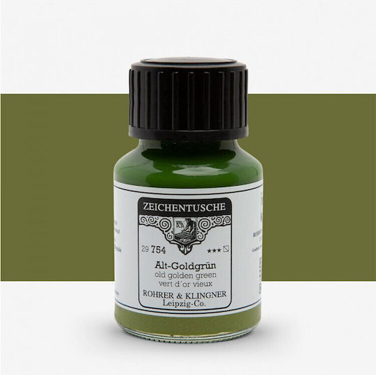 Rohrer & Klingner Rohrer Klingner Calligraphy Ink Alt\-goldgrun Ανταλλακτικό Μελάνι για Πένα Πράσινο