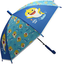 PinkFong Kids Umbrella Curved Handle Blue