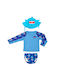 Zoocchini Kids Swimwear Swimwear Set Sunscreen (UV) Training Blue