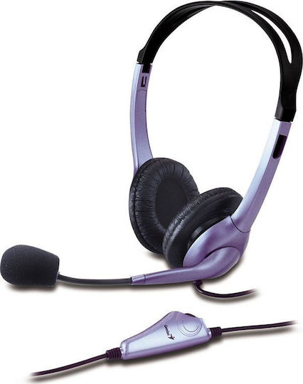 Genius Hs-04s On Ear Căști Multimedia cu microfon și conexiune Jack de 3,5 mm
