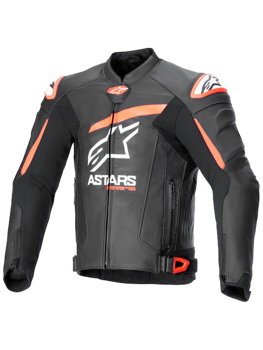 Alpinestars Gp Plus R Bărbătesc Jachetă de Motocicletă Din Piele 4 Anotimpuri Negru