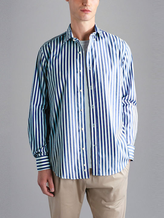 Long-sleeved Shirt Striped White
