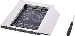Makki 9.5mm Sata3 With Led/switch Caddy Черен (MAKKI-CADDY-95-LS)