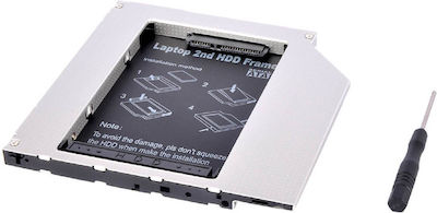 Makki 9.5mm Sata3 With Led/switch Caddy Μαύρο (MAKKI-CADDY-95-LS)