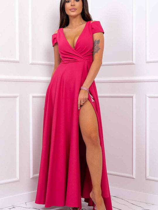 Brak Maxi Dress for Wedding / Baptism Fuchsia