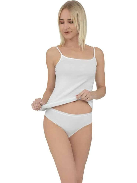 Nina Club Βαμβακερά Γυναικεία Slip 3Pack Λευκά
