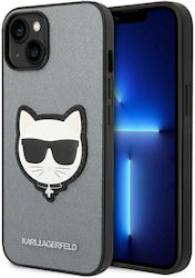 Karl Lagerfeld Hardcase Back Cover Plastic / Leather Durable Gray (iPhone 14 Plus)