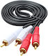 ATC Cablu 2x RCA de sex masculin - 2x RCA de sex masculin 3m