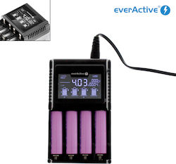everActive Uc-4000 USB 4-Slot Li-ion/Ni-MH Battery Charger Size AA Negru
