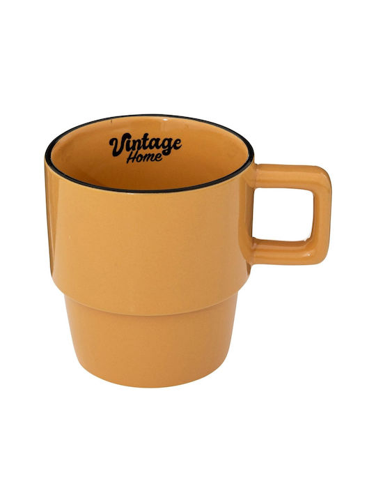 Plastona Mug Ceramic Yellow 1pcs