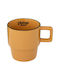 Plastona Mug Ceramic Yellow 1pcs