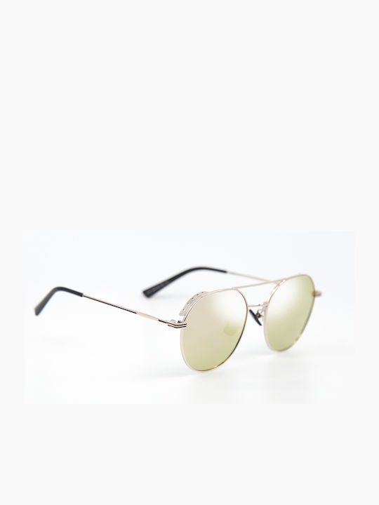 Monte Como Sunglasses with Gold Metal Frame and Gold Mirror Lens 1154 C3