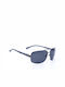 Monte Como Men's Sunglasses with Gray Metal Frame and Blue Lens PZ7011 C2