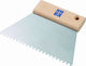 Lux Tools Classic Spatula Danturată 180x180mm cu Mâner de Lemn