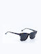 Monte Como Women's Sunglasses with Multicolour Tartaruga Plastic Frame and Blue Lens WD8001 C3