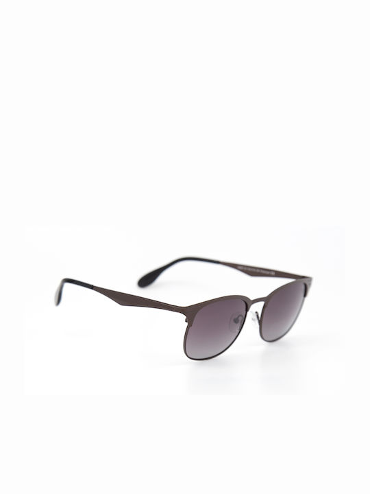 Monte Como Sunglasses with Gray Metal Frame and Purple Gradient Lens 3538 C3