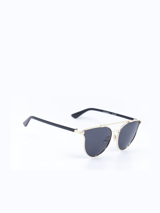 Monte Como Sunglasses with Gold Metal Frame and Blue Lens S1885 C48