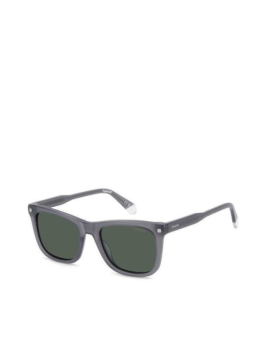 Polaroid Men's Sunglasses with Gray Plastic Frame and Green Lens PLD4167/S/X KB7/UC