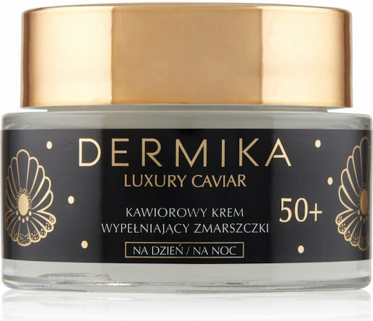 Dermika Caviar Filling 50+ Cremă de față pentru Hidratare & Anti-îmbătrânire cu Caviar 50ml