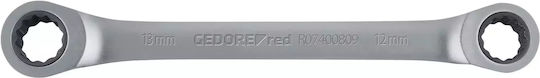 Gedore Double Polygon Wrench with Ratchet Mechanism 16x18mm