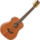 Vintage Semi-Akustik Gitarre Traveler Gold