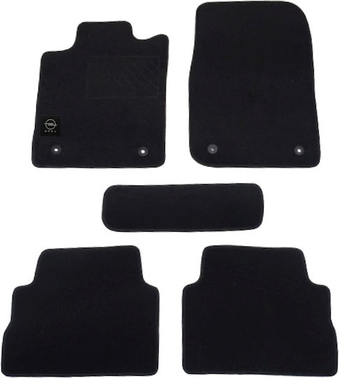Autopataki Set of Front and Rear Mats 5pcs for Opel Vectra 2002-2008 Black