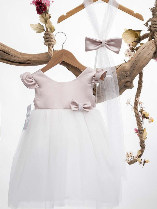 Mak White Baptism Dress made of Tulle