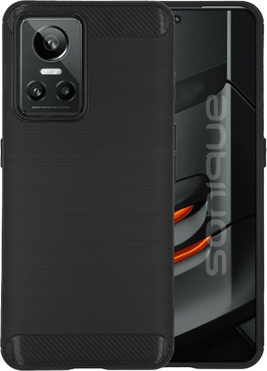 Sonique Carbon Brushed Back Cover Silicone / Plastic Black (Realme GT Neo 3)