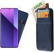 Idol 1991 Anti-rfid Wallet Δερμάτινο / Σιλικόνης / Δερματίνης Μπλε (Xiaomi Redmi Note 13 Pro Plus 5G)