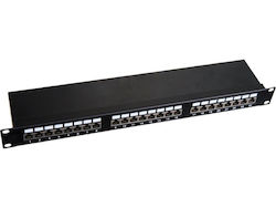 Q-Lantec Patch Panel Abgeschirmt für Rack 1U 19" PK-S5-1