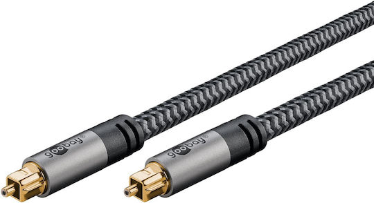 Goobay 1m TOS male Optical Cable Gray (65304)