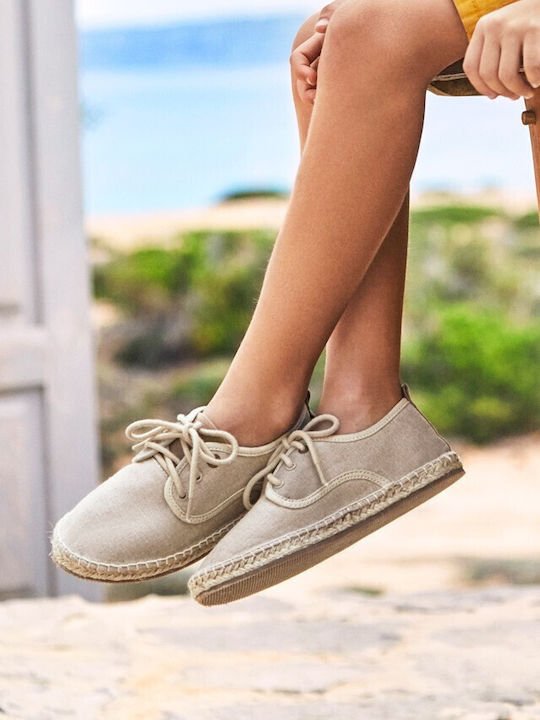 Mayoral Παιδικές Espadrilles mit Schnürsenkeln Beige