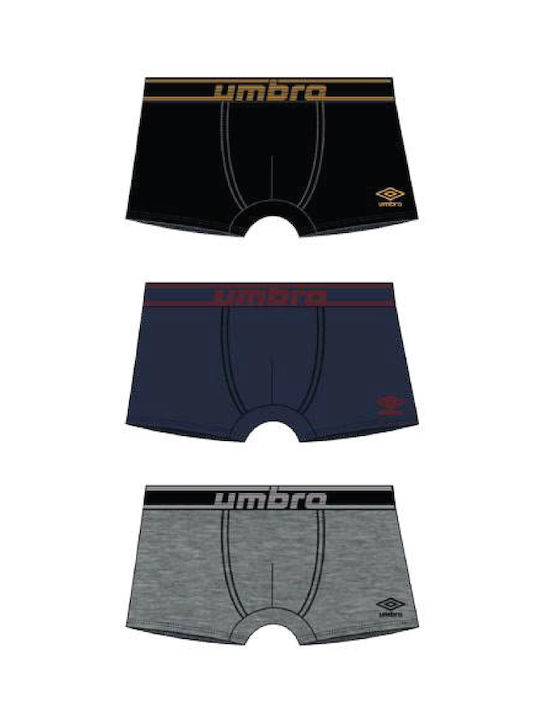 Umbro Set of Kids' Boxers Colorful 3pcs