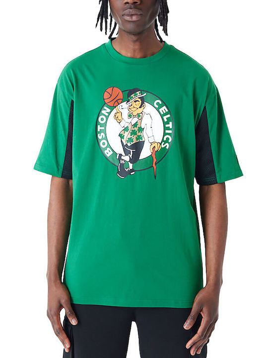 New Era Mesh Men's Athletic T-shirt Short Sleeve Green