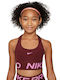 Nike Swoosh Kids' Bralette Dri-Fit Team Red