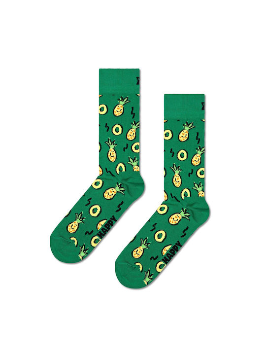 Happy Socks Pineapple Κάλτσες Πράσινες