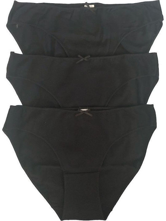 IDER Βαμβακερά Women's Slip 3Pack Black