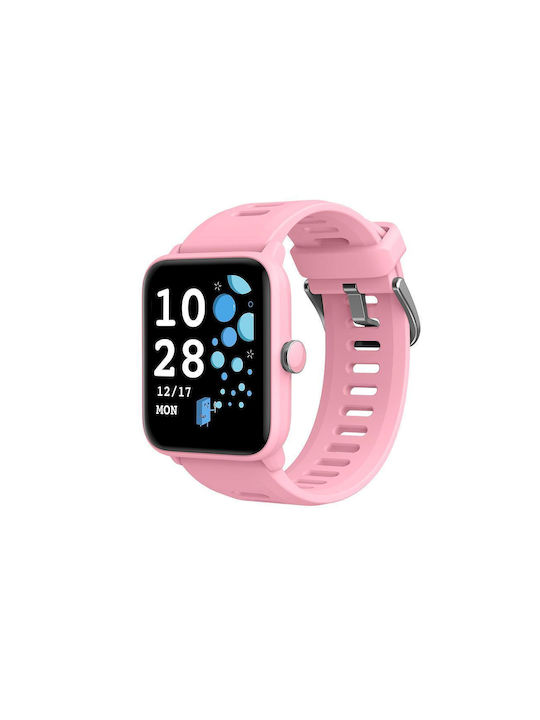 Bw01 Kids Smartwatch with Rubber/Plastic Strap Pink