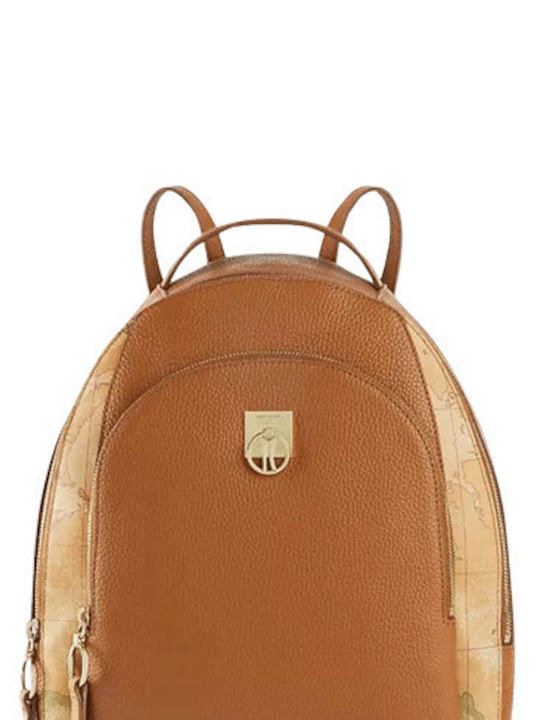 Alviero Martini 1a Classe Leather Women's Bag Backpack Tabac Brown
