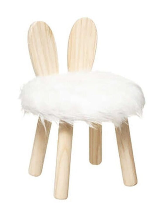 Stool White 27x38x38cm