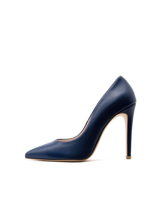 Fardoulis Leather Stiletto Blue High Heels
