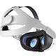 Orzero&Newzerol Aaz146x1 Elite Strap Replacement For Quest 3 VR Cover in White color