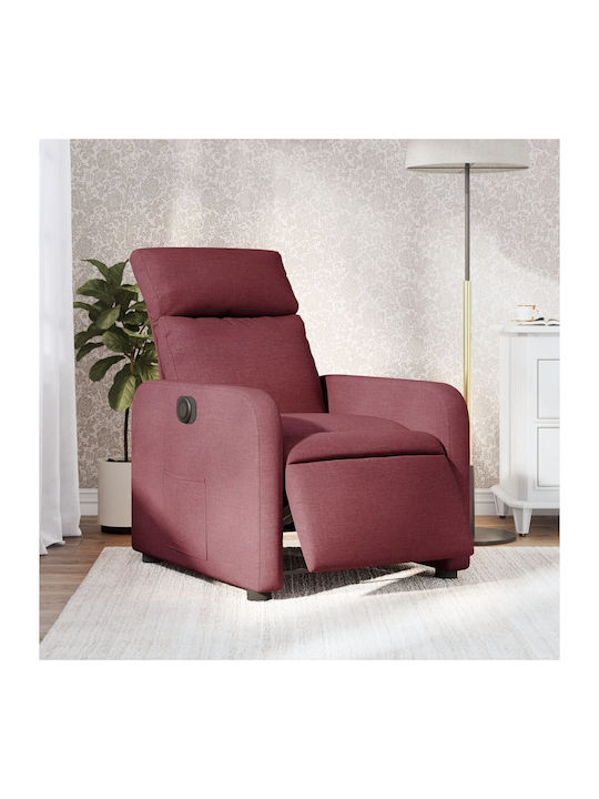 Relaxsessel mit Fußhocker Bordeaux 66x89.5x95.5cm