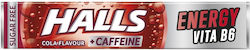 Καραμελες Halls Cola Flavor + Caffeine Sugarfree