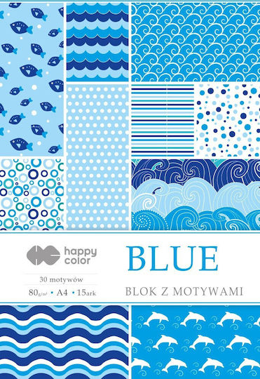 Ark Karton A4 Blau in Blöcken von 15 Blättern Blau