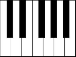 Yamaha Replacement White Key CF for Electric Piano PF10 Ανταλλακτικά Πλήκτρα