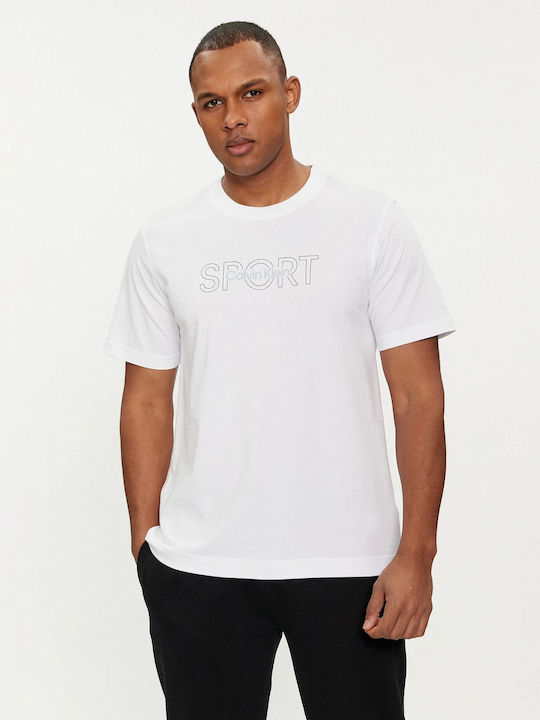 Calvin Klein Ανδρικό Αθλητικό T-shirt Κοντομάνικο Λευκό