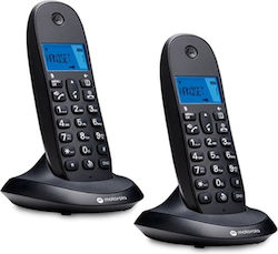 Motorola C100XCB+ Schwarzes Schnurlose Telefon