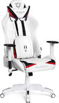 Diablo X-Ray 2.0 King Size Artificial Leather Gaming Chair with Adjustable Arms Black / White