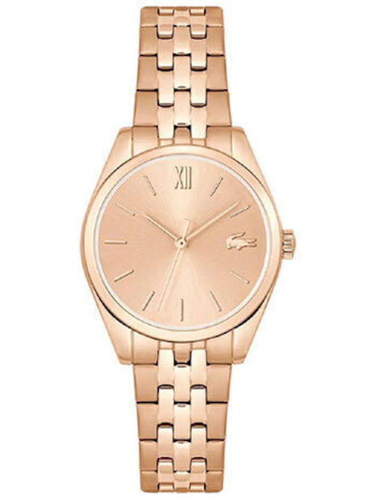 Lacoste Damen Uhr mit Rose Gold Metallarmband